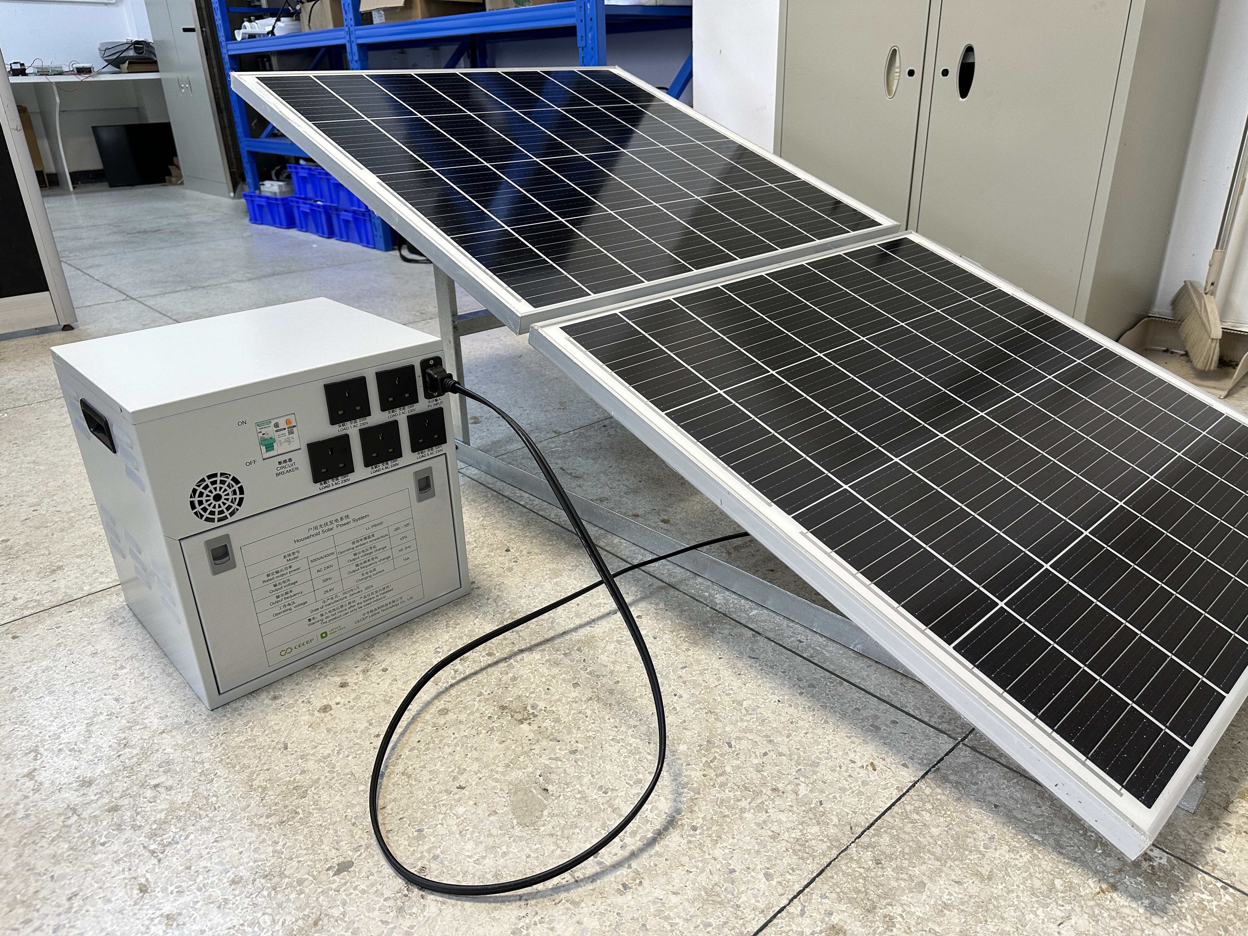 Sistema de suministro de energía solar para el hogar